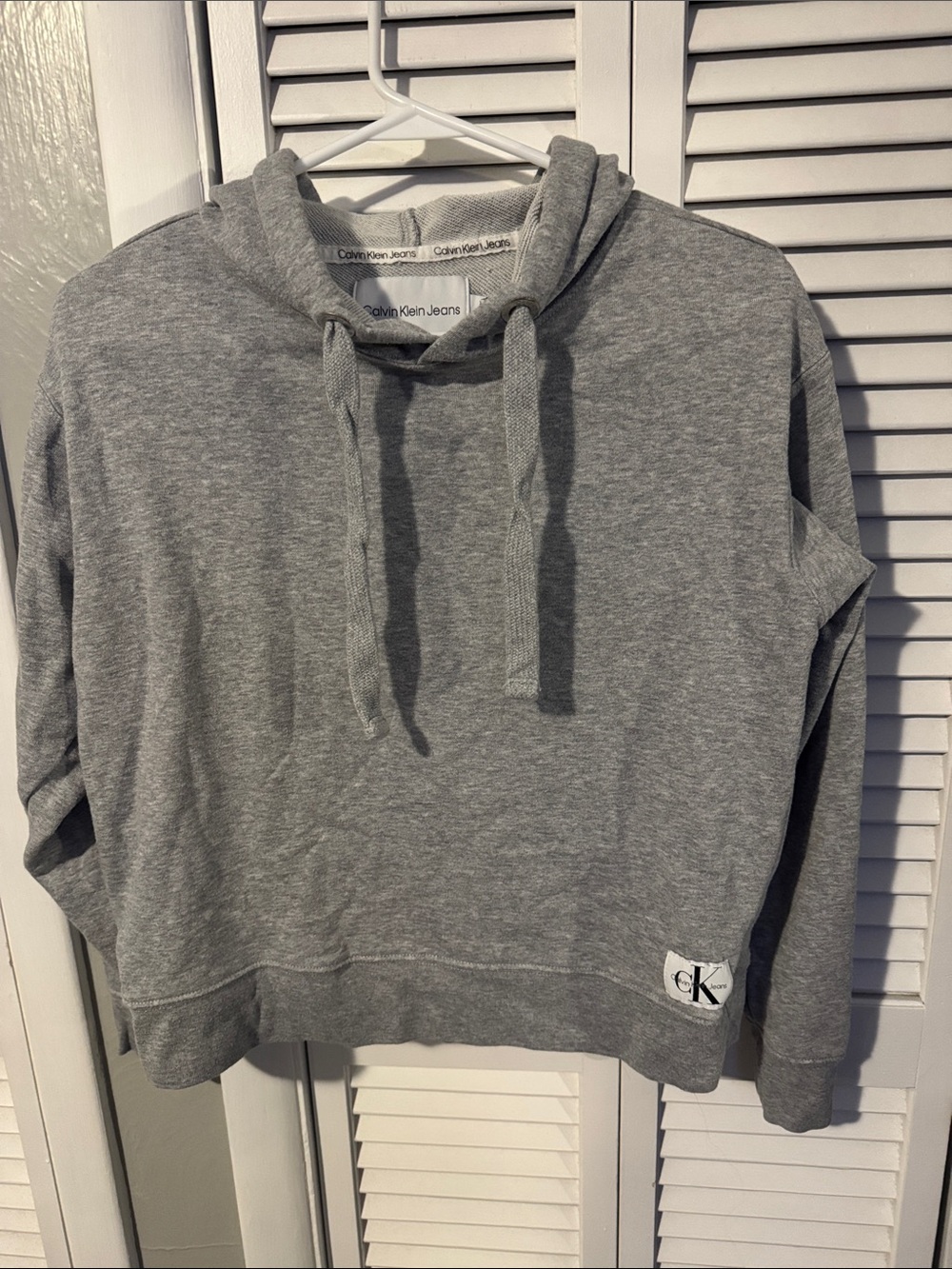 Calvin Klein women’s  Gray Crewneck Hoodie Pullover